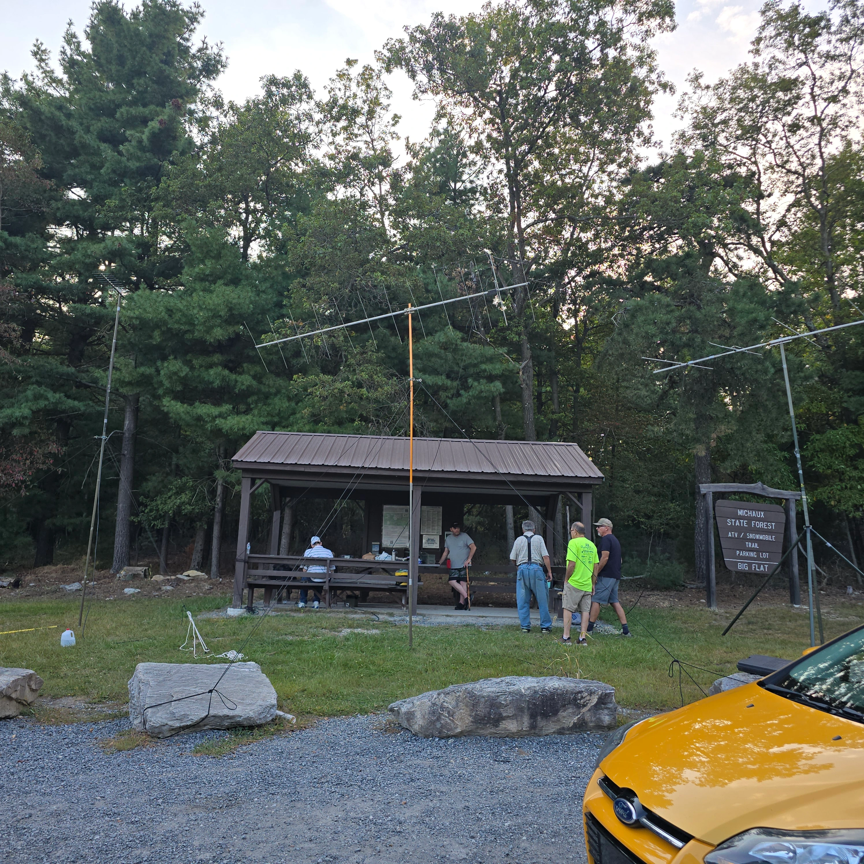 Club members at an event